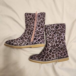 Mini Boden leopard print boots